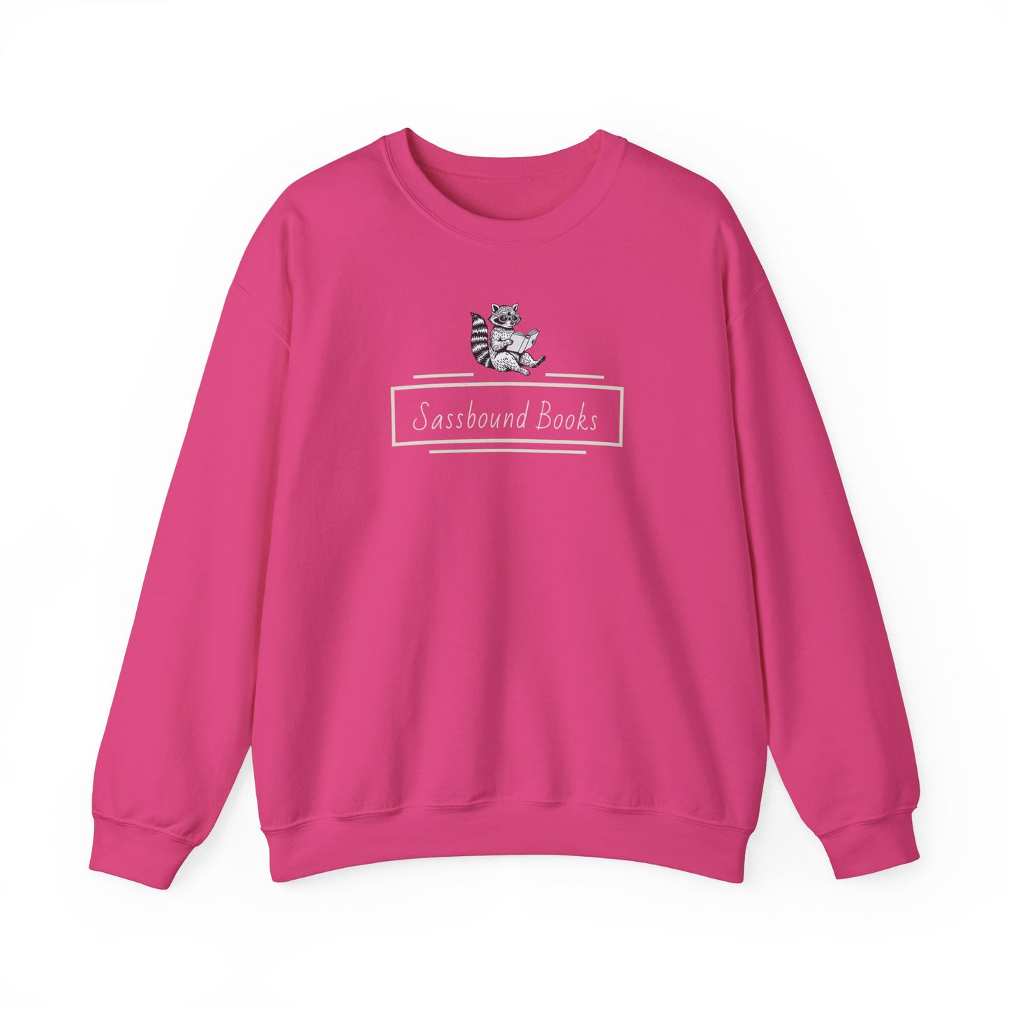 Sassbound Books Crewneck Sweatshirt w/ White Logo