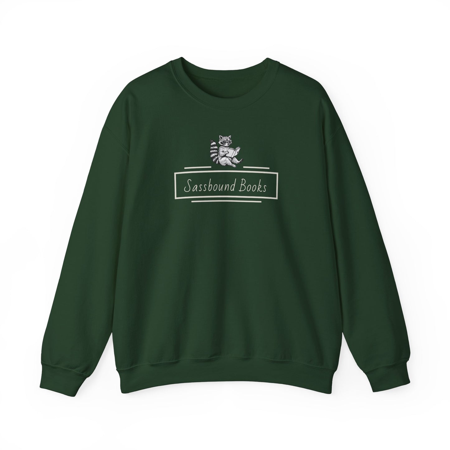 Sassbound Books Crewneck Sweatshirt w/ White Logo