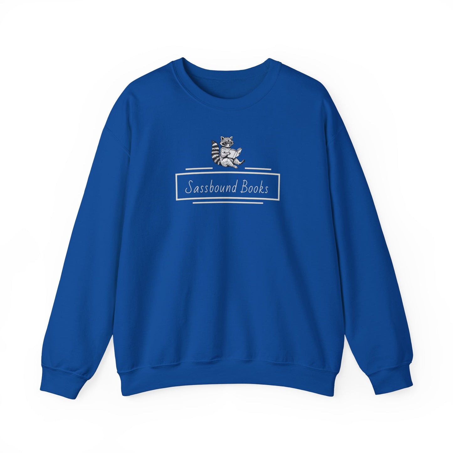 Sassbound Books Crewneck Sweatshirt w/ White Logo