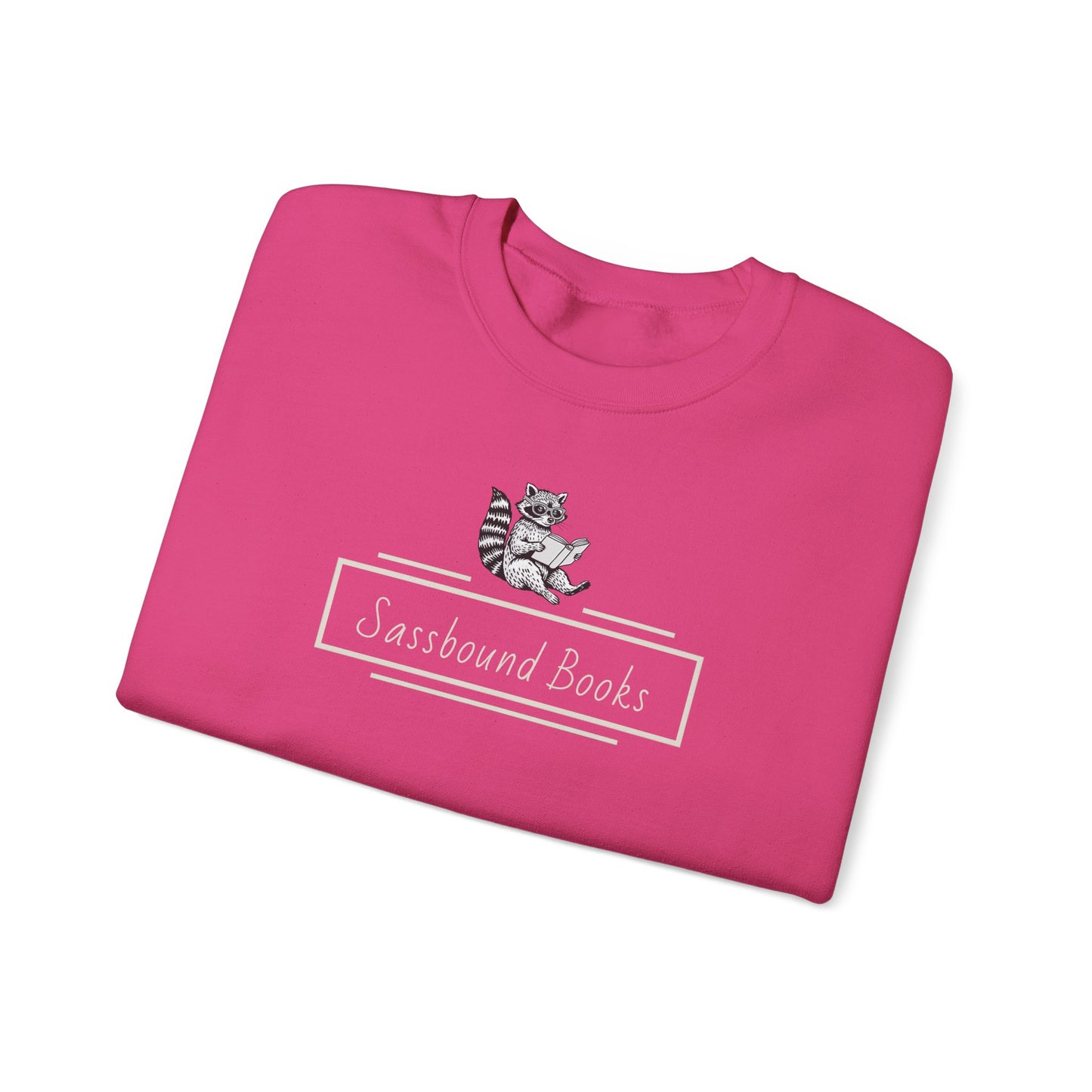 Sassbound Books Crewneck Sweatshirt w/ White Logo