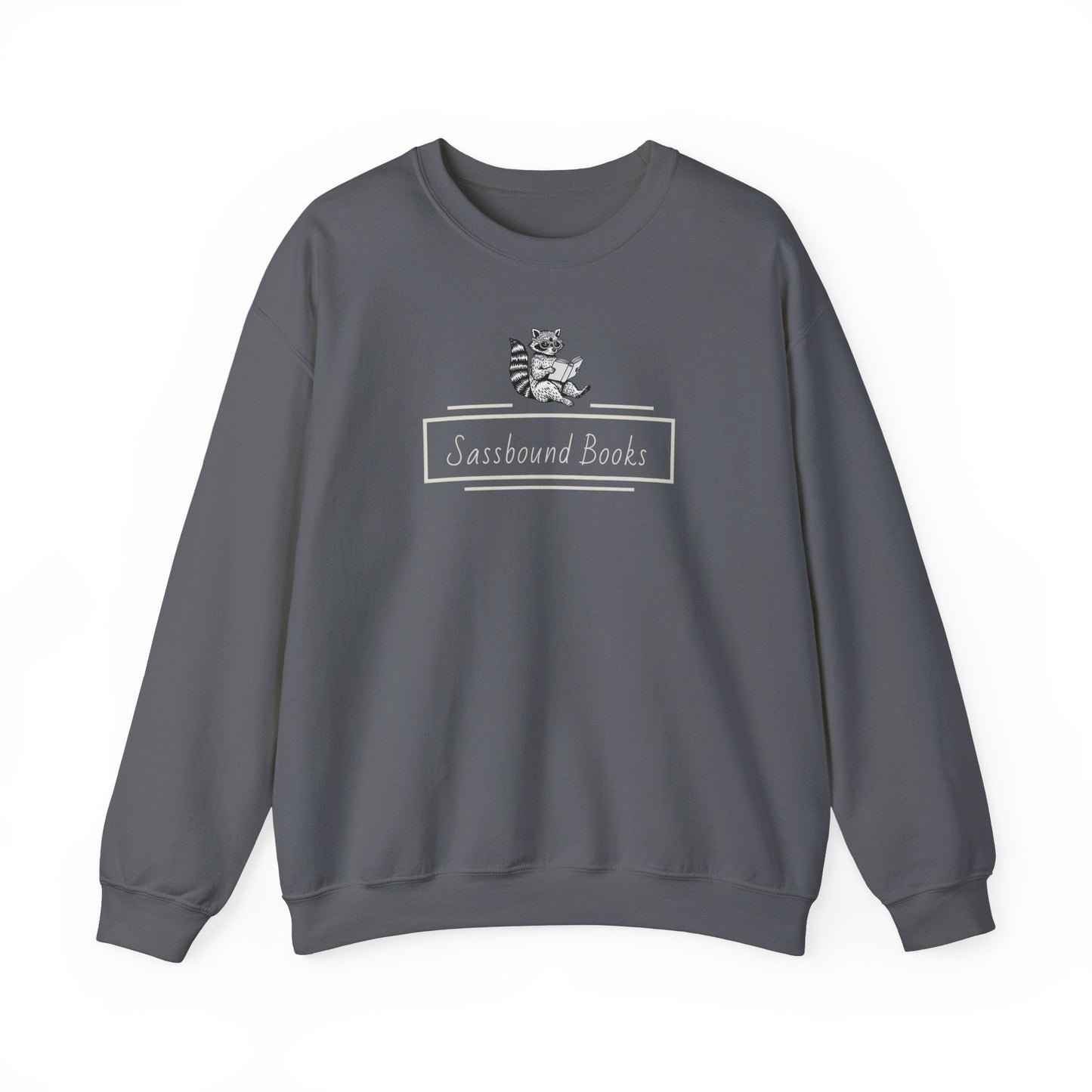 Sassbound Books Crewneck Sweatshirt w/ White Logo