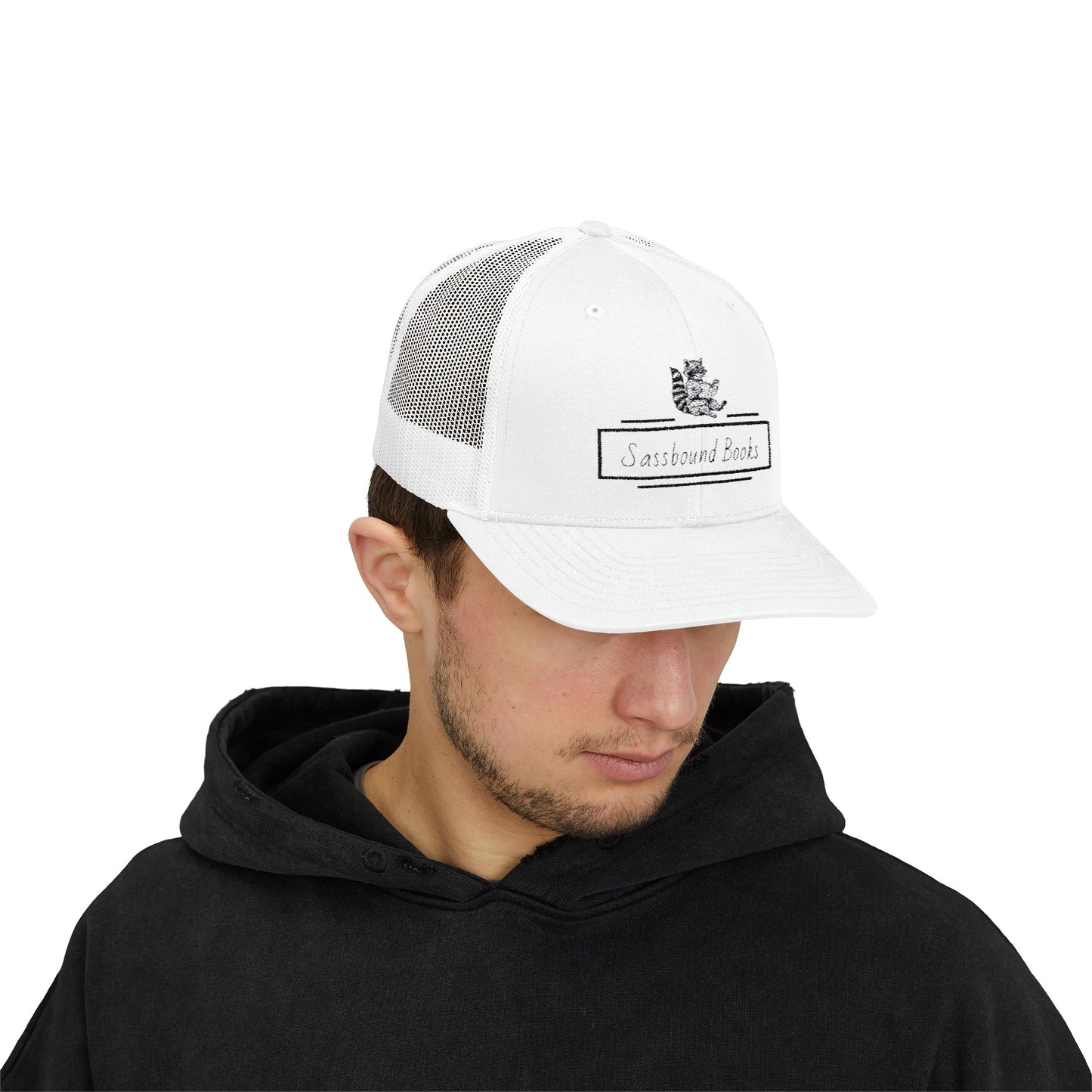 Sassbound Books Snapback Trucker Cap - Trendy Racoon Lover's Hat