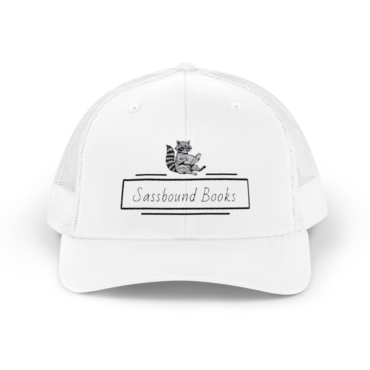Sassbound Books Snapback Trucker Cap - Trendy Racoon Lover's Hat