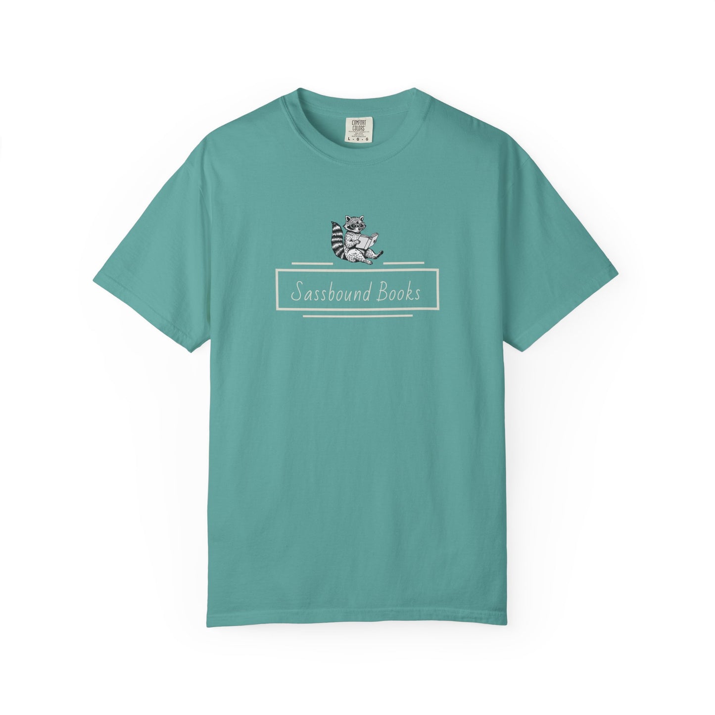 Sassbound Books Unisex T-shirt w/ White Logo - Perfect for Cat Lovers and Bookworms