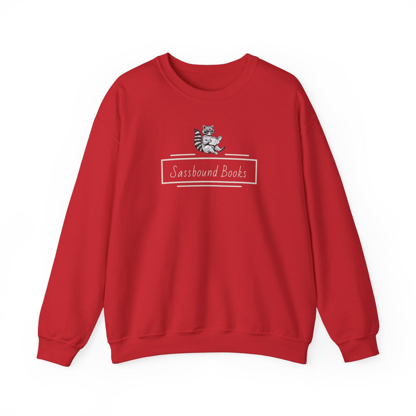 Sassbound Books Crewneck Sweatshirt w/ White Logo