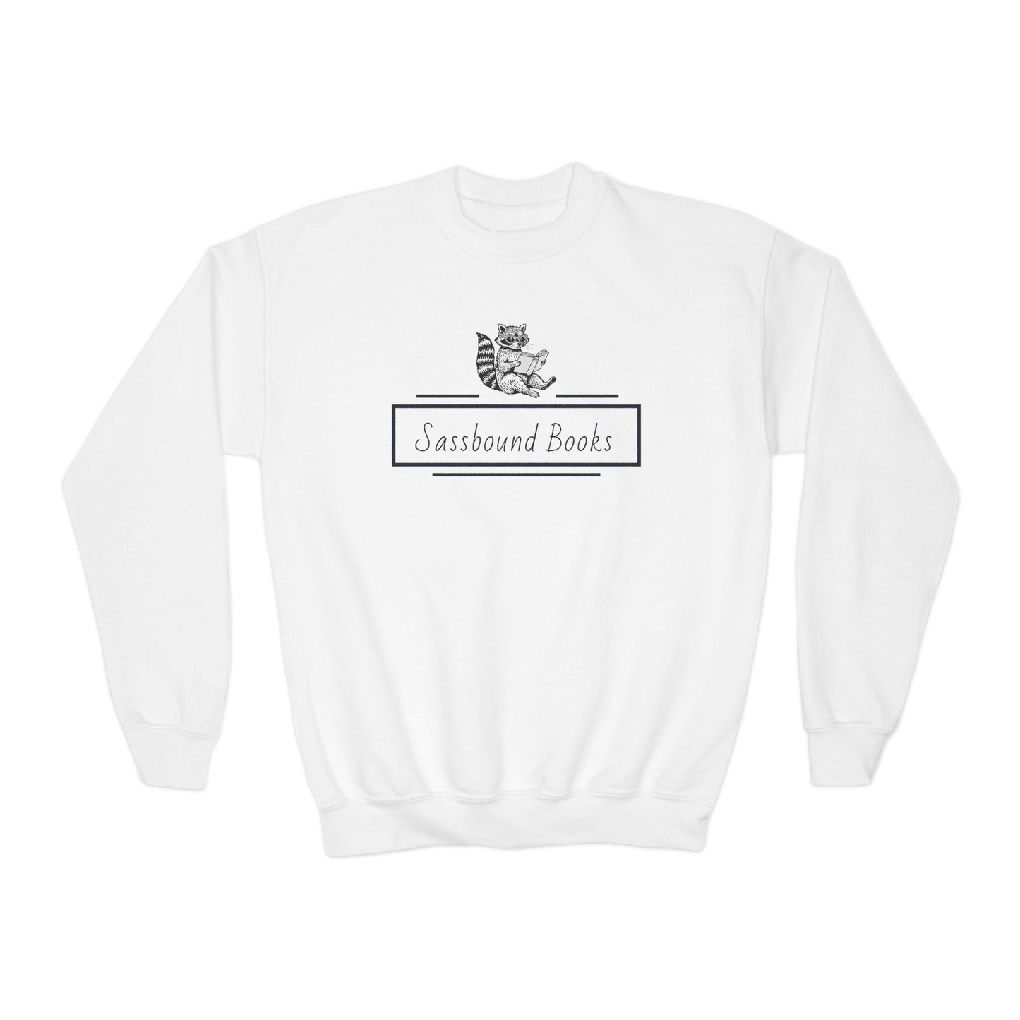 Sassbound Books Youth Crewneck Sweatshirt - Cozy Literary Apparel for Book Lovers