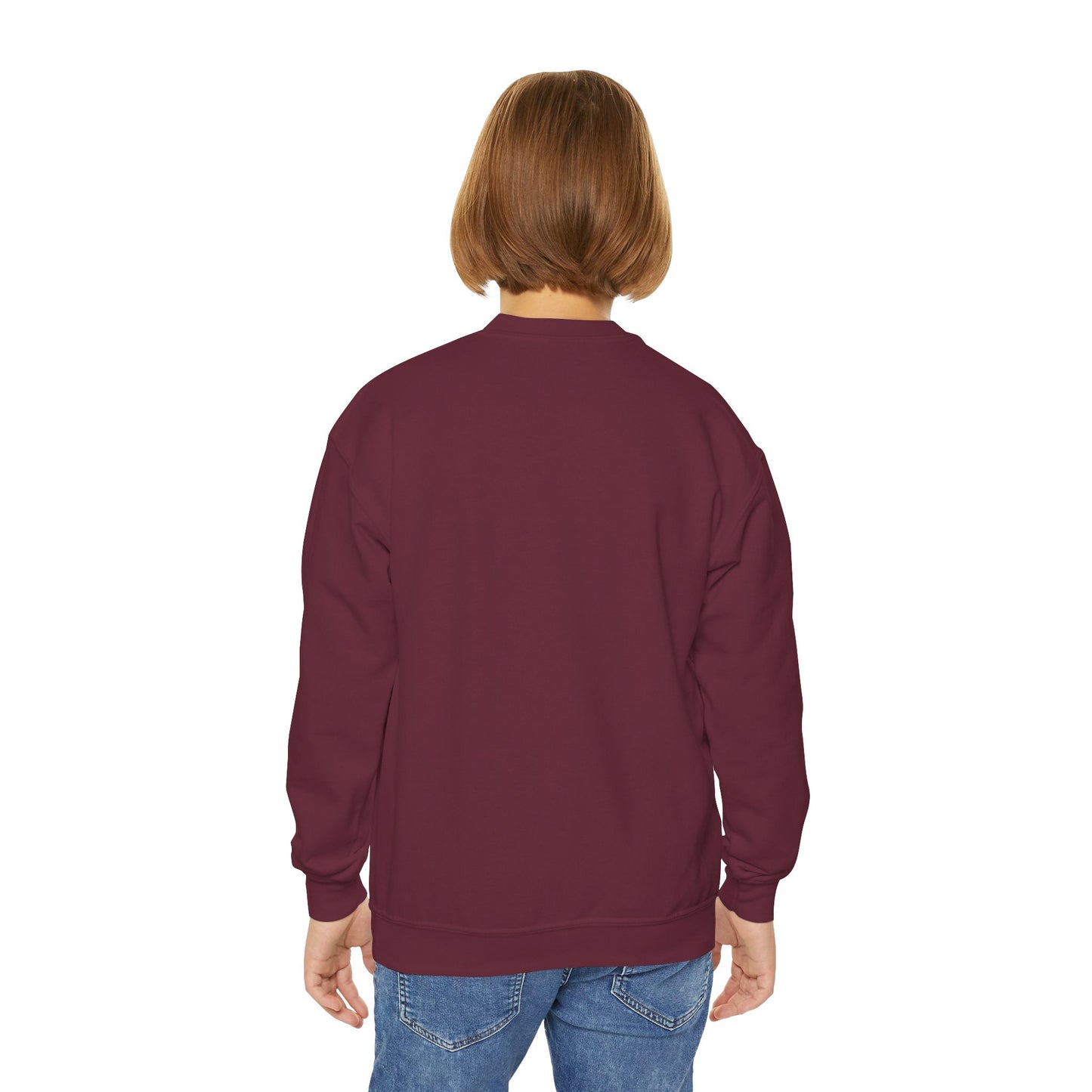Sassbound Books Youth Crewneck Sweatshirt - Cozy & Playful Gift for Young Readers