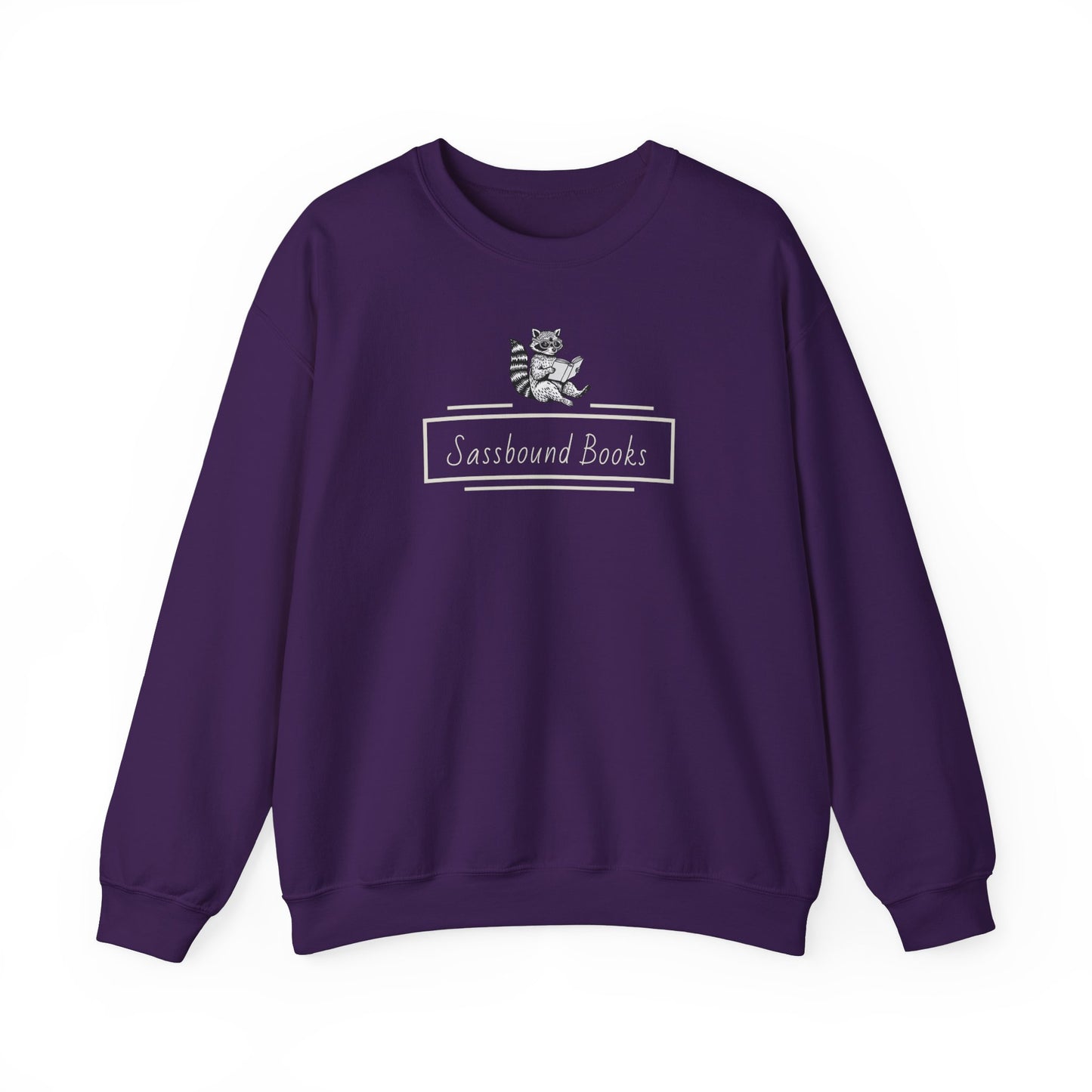 Sassbound Books Crewneck Sweatshirt w/ White Logo