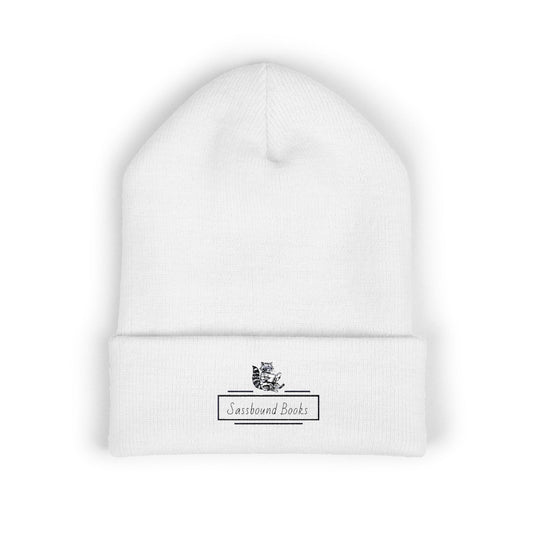 Classic Embroidered Cuffed Beanie for Book Lovers