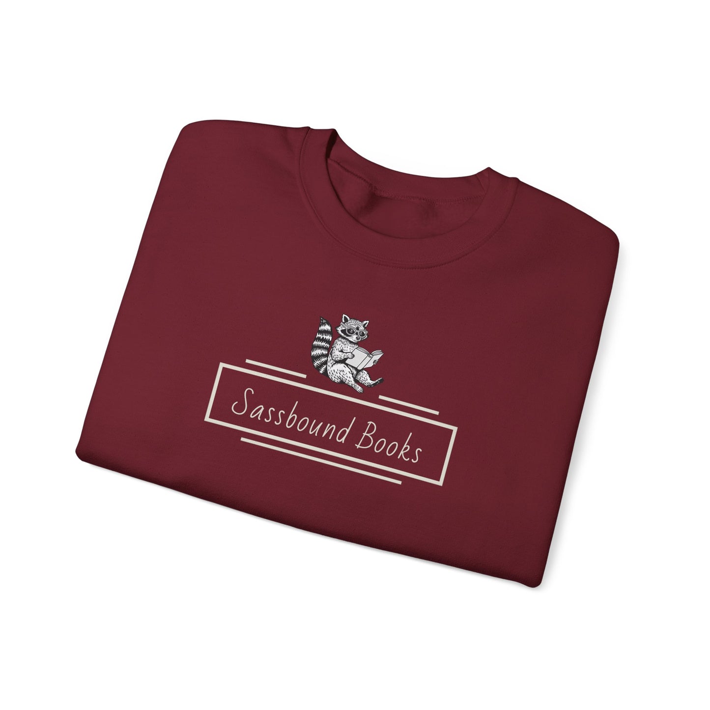 Sassbound Books Crewneck Sweatshirt w/ White Logo
