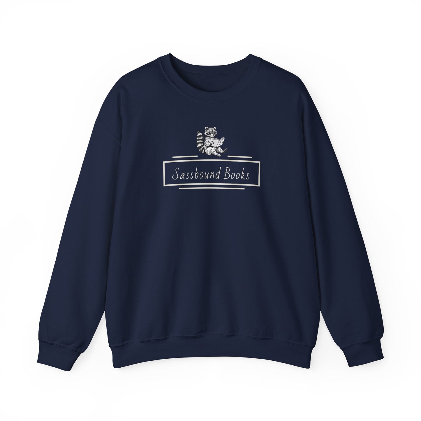 Sassbound Books Crewneck Sweatshirt w/ White Logo