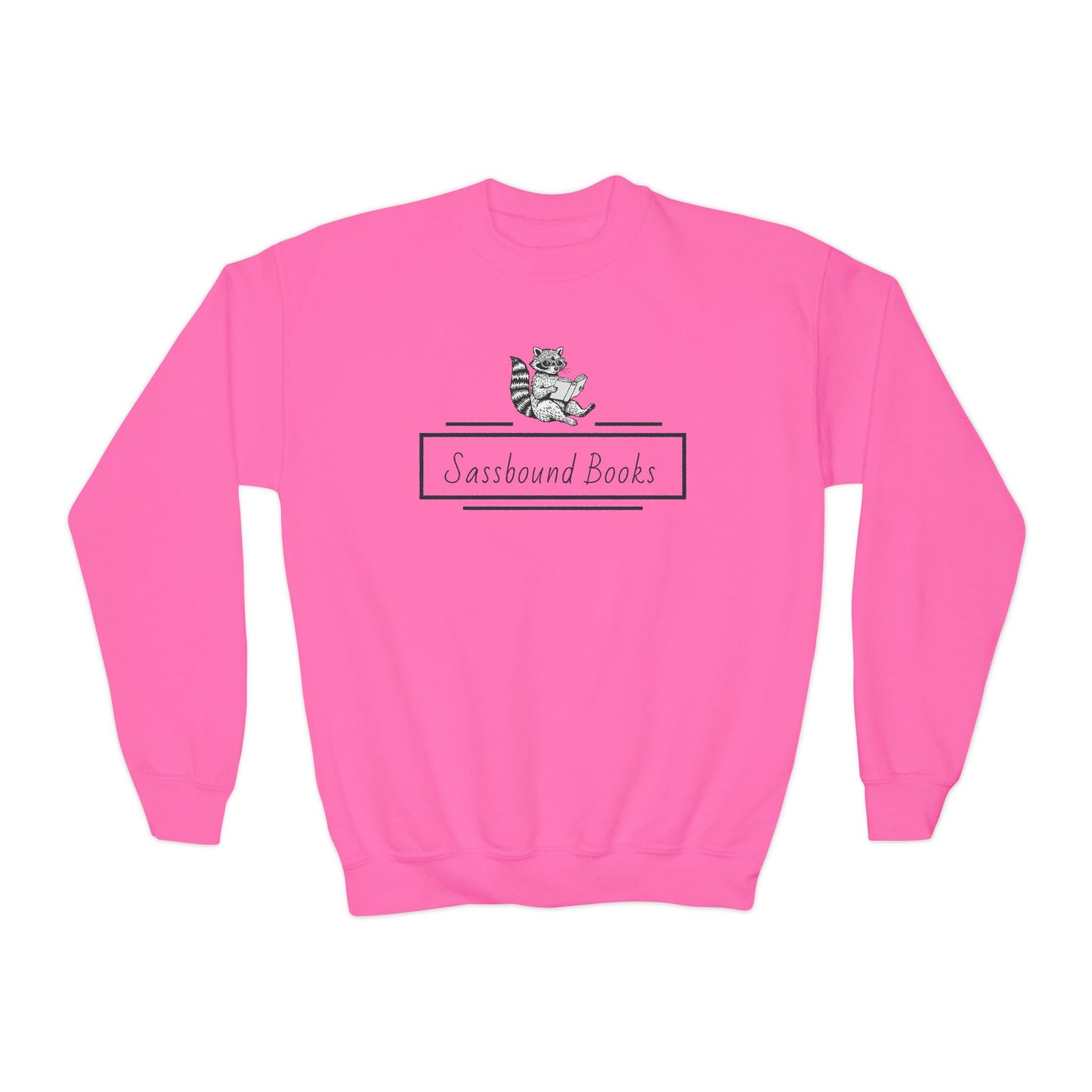 Sassbound Books Youth Crewneck Sweatshirt - Cozy Literary Apparel for Book Lovers