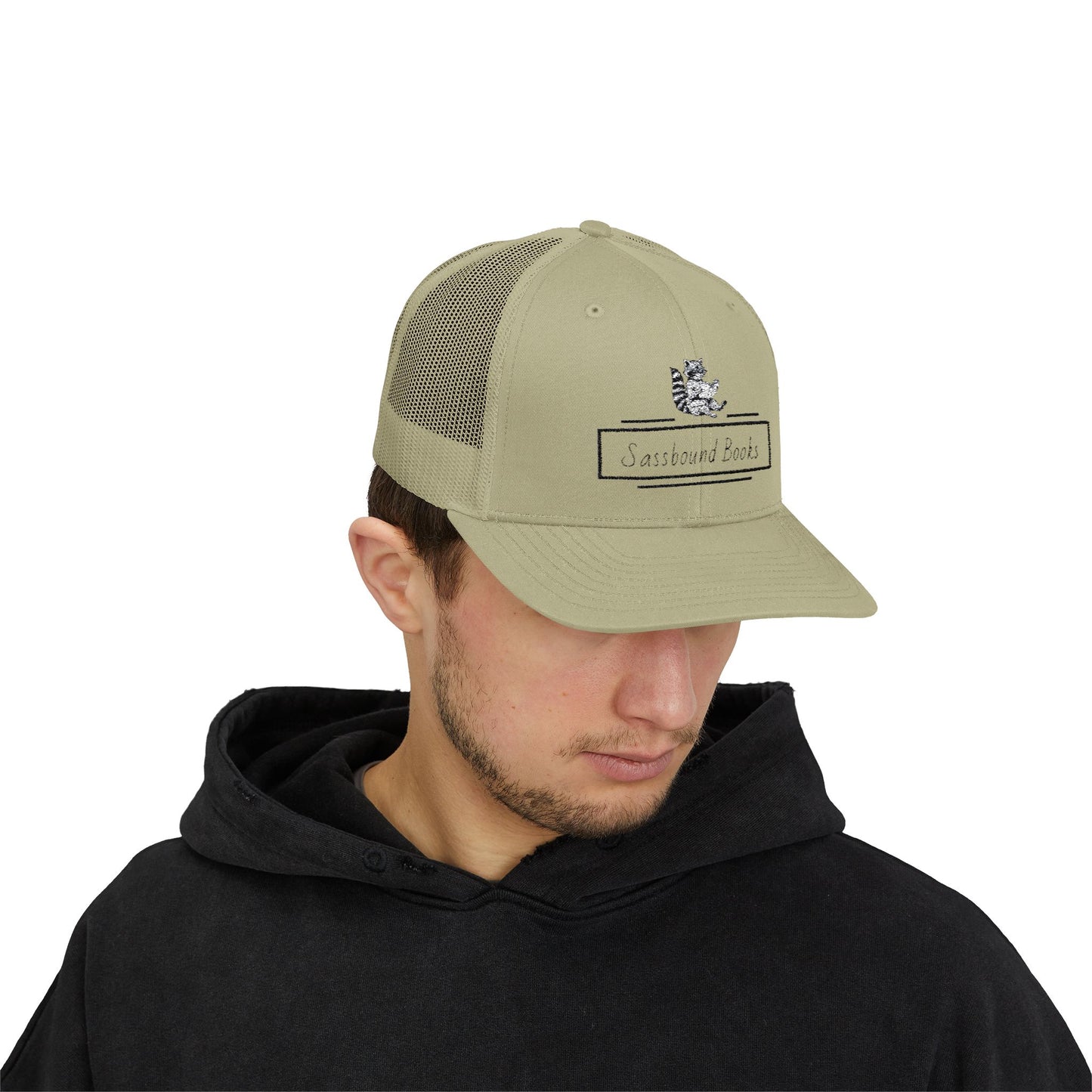 Sassbound Books Snapback Trucker Cap - Trendy Racoon Lover's Hat